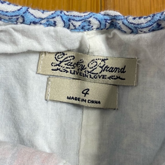 Lucky Brand Marni Flounce Dress blue 4 - Picture 3 of 4